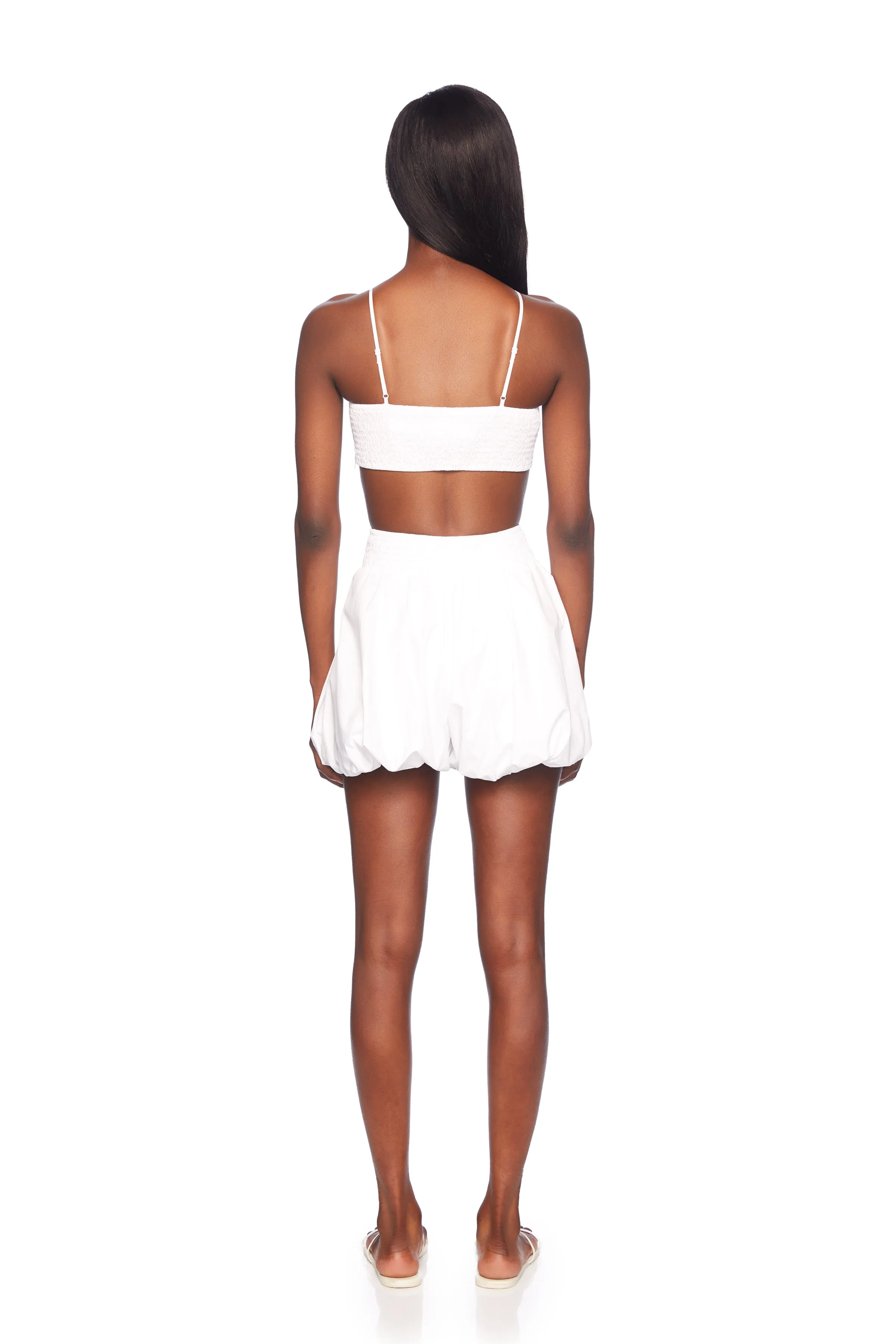 poplin bubble short