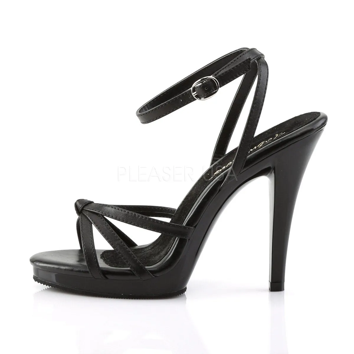 Strappy Ankle Wrap Platform Sandal Shoe with 4.5-inch Heel 3-colors FLAIR-436