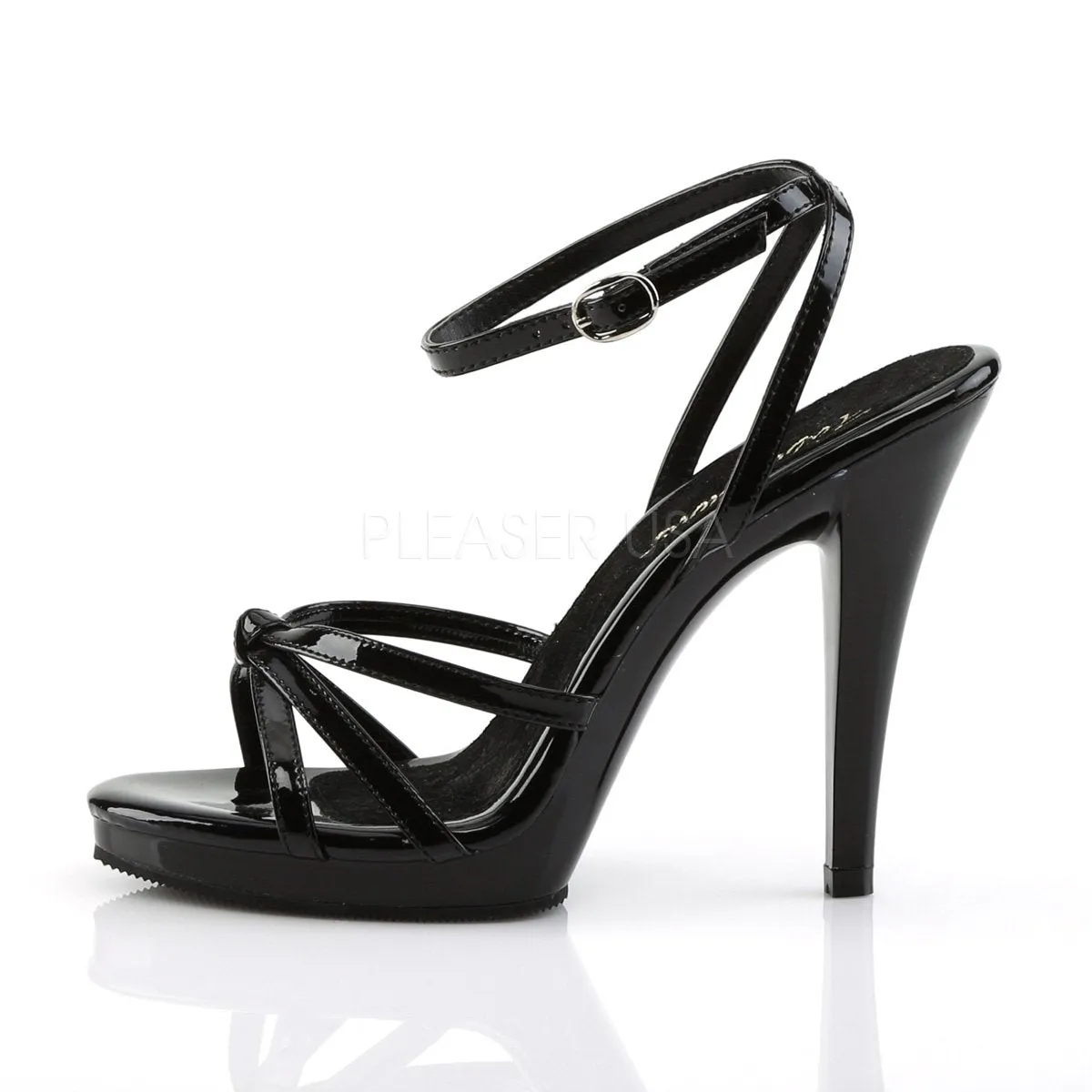 Strappy Ankle Wrap Platform Sandal Shoe with 4.5-inch Heel 3-colors FLAIR-436