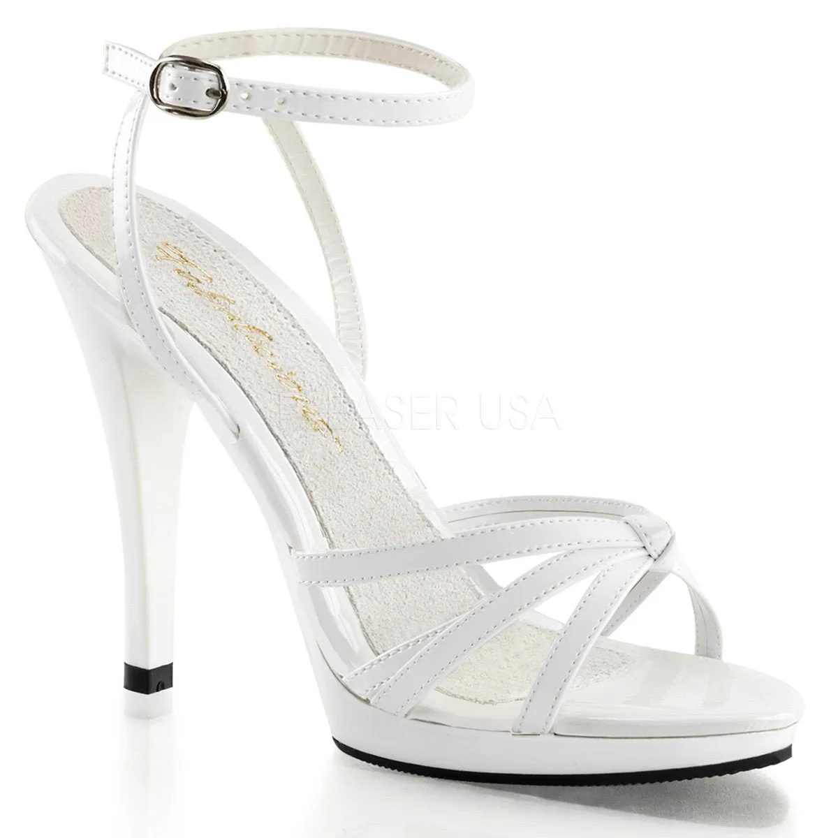 Strappy Ankle Wrap Platform Sandal Shoe with 4.5-inch Heel 3-colors FLAIR-436