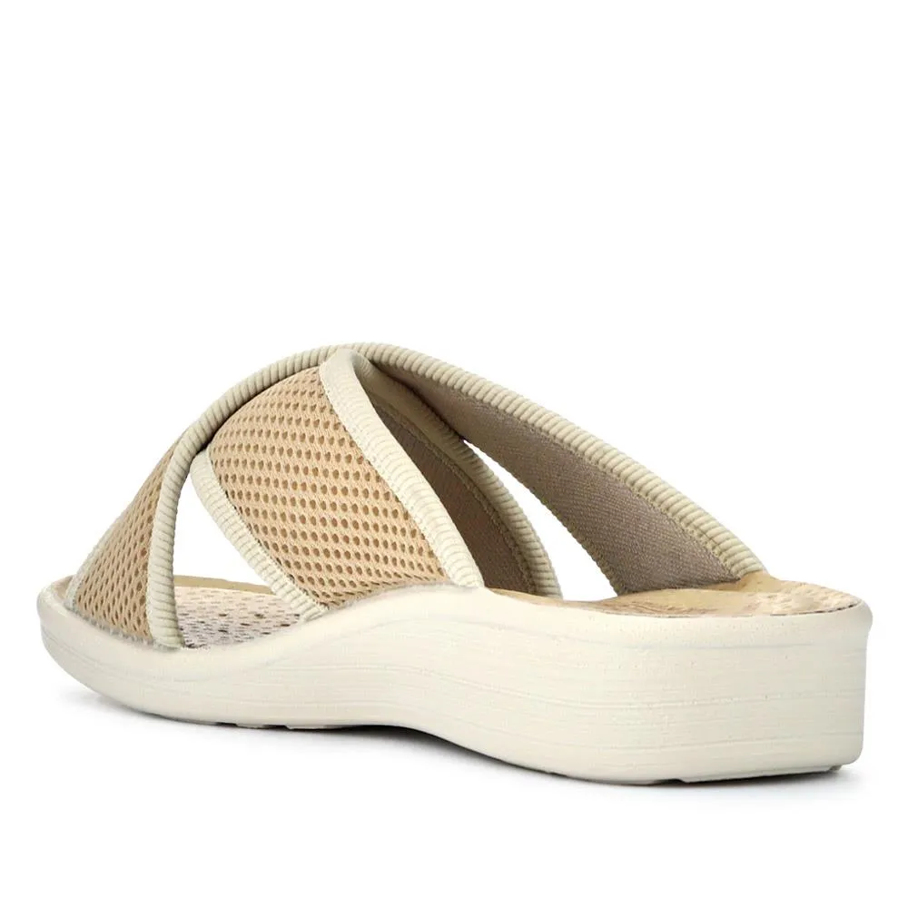 Strappy Leather Self-Moulding Mules - FLY41032 / 326 674