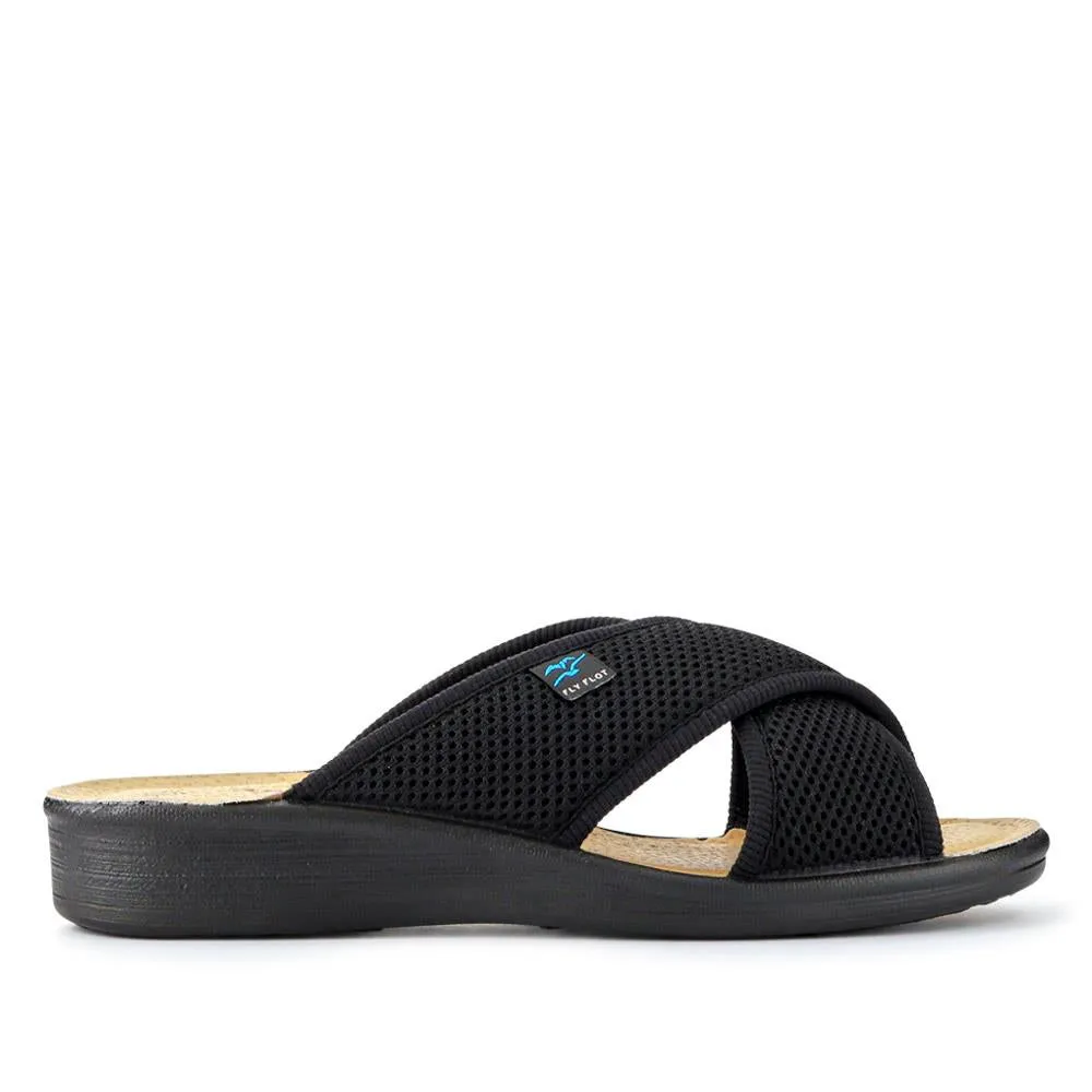 Strappy Leather Self-Moulding Mules - FLY41032 / 326 674