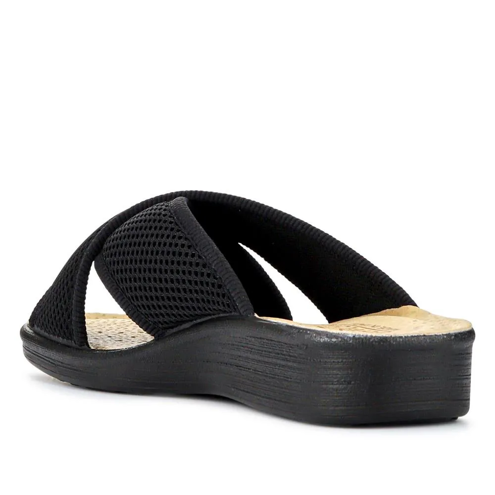 Strappy Leather Self-Moulding Mules - FLY41032 / 326 674