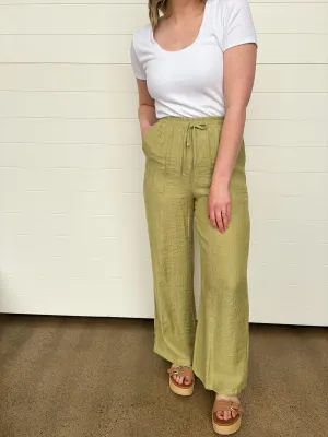 The Andie Textured Wide Leg Pants