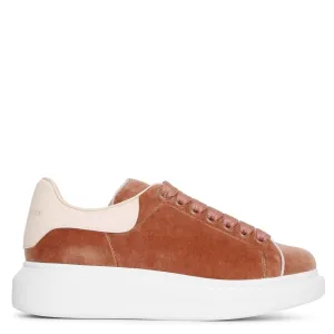 Velvet rose gold classic sneakers