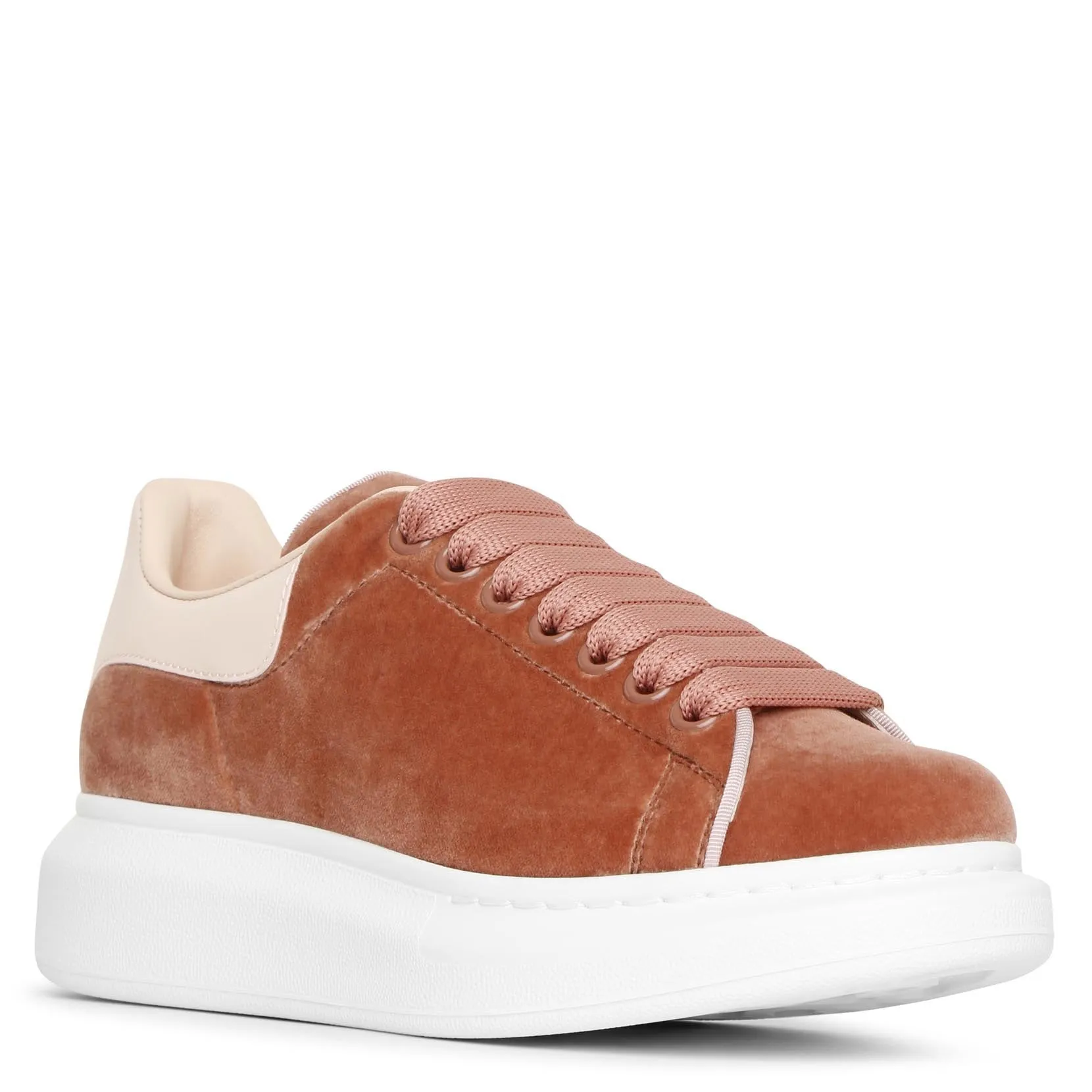 Velvet rose gold classic sneakers